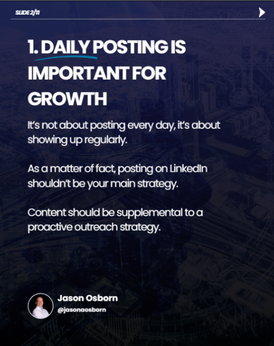 Impact for Leads — Daily Posting