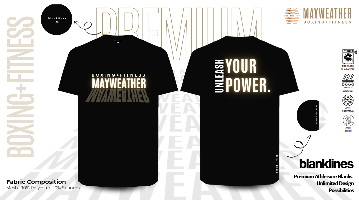 Mayweather x Blanklines — Black Tee