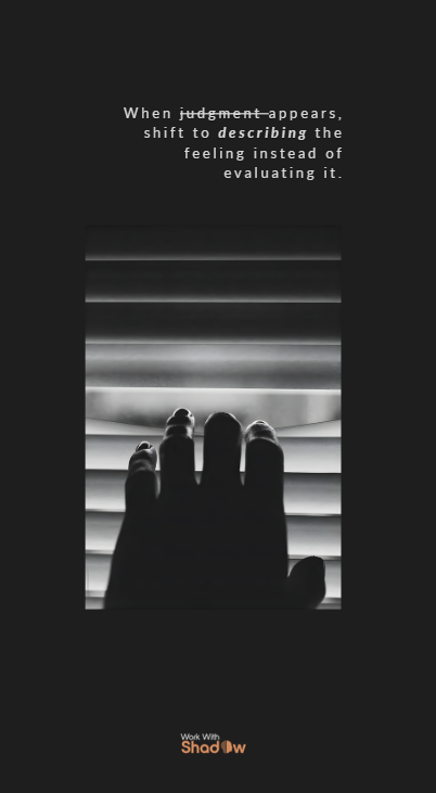 Work With Shadow — Judgment
